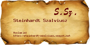 Steinhardt Szalviusz névjegykártya